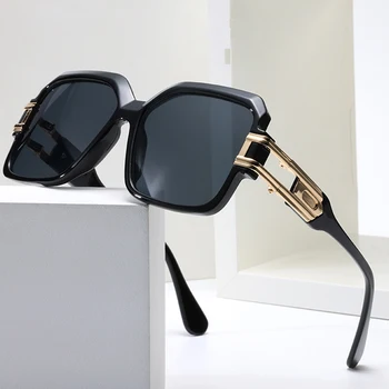 2022 Yeni Moda Kare Güneş Gözlüğü Erkekler Kadınlar Büyük Çerçeve Degradeler Lens Lüks Marka Tasarımcısı Büyük Boy güneş gözlüğü UV400