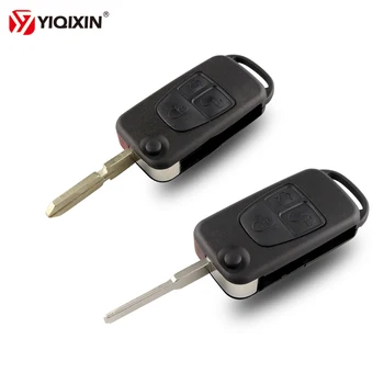 YIQIXIN 3 Düğmeler Çevirme Katlanır Anahtar Kabuk Için Mercedes Benz ML C CL S SL SEL Uzaktan Araba Anahtarı Durum Için Benz