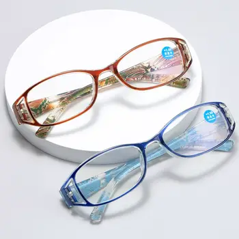 1 Adet Zarif Baskı Presbiyopik Gözlük Anti mavi ışık okuma gözlüğü Rahat PC Çerçeve Okuyucular Gözlük Görüş Bakımı + 1.0 ~ 4.0