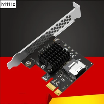 Chi bir Madencilik PCIe Mini SAS 8087 4 Port SATA 3 6G SSD Adaptörü Pcı-E PCI Express X1 Denetleyici Genişletme Kartı Yükseltici Kart Üzerinde Eklemek
