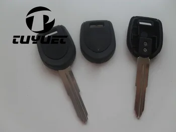 10 ADET Araba Anahtarı Boşlukları Durumda Uyar Mitsubishi Transponder Anahtar Kabuk Boşlukları Sol Bıçak