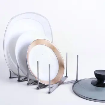 Çok fonksiyonlu mutfak düzenleyici tencere kapağı Tutucular Vapur Raf Çelik Gözlük Raf Tava Plaka Tutucu mutfak düzenleyici