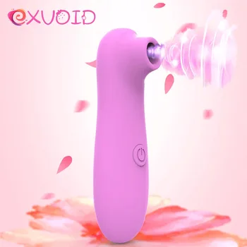 EXVOID Meme Emme Vibratörler Kadın meme masaj aleti Klitoris Teşvik Dil Enayi Vibratör Oral Seks Oyuncakları Kadınlar için