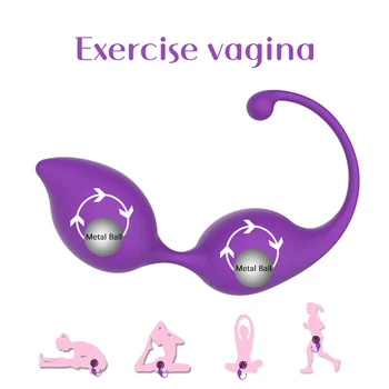 Tıbbi Silikon Vibratör Kegel Topları Egzersiz Sıkma Cihazı Topları Kadınlar İçin seks oyuncakları vajinal topları Sihirli kegel egzersizleri
