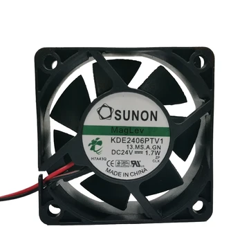 Sunon için KDE2406PTV1.MS.A.GN 60*60*25 mm DC 24 V 1.7 W sunucu invertör soğutma fanı