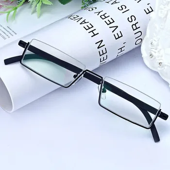 Erkekler Moda Rahat ışık Yarım Çerçeve okuma gözlüğü TR90 Reçine Katlanabilir Presbiyopik gözlük Unisex Kadınlar için okuma gözlüğü Erkekler