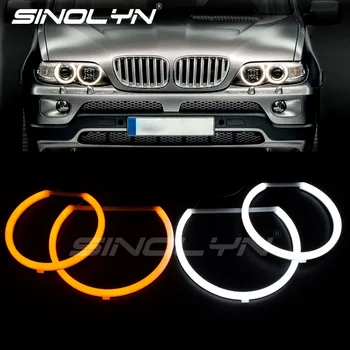 Sinolyn LED melek gözler BMW E53 X5 halojen Xenon far pamuk ışıkları Halo Tuning oto araba ışıkları aksesuarları güçlendirme
