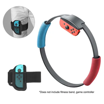 Ayarlanabilir Elastik 56cm Bacak Sabitleme Kayışı Spor Bandı + Kaymaz Halka-Con Sapları Nintendo Anahtarı Halka Fit Macera Oyunu Sapanlar