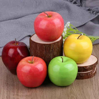 Simülasyon Kırmızı Elma Modeli Köpük Sahte Meyve Sebze Sahne Noel Yeni Yıl Dekorasyon Çekim Dekorasyon Noel Arifesi