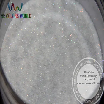 No. 22 toptan 0.1 mm 004 Yanardöner beyaz renkli açık Renk Glitter tırnak tozu, dövme sanat dekorasyon DIY toz