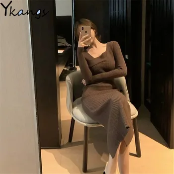 Rahat Yay Zarif Katı V Yaka şifon bluz Kadınlar Gevşek Puf Uzun Kollu Tatlı Kore Üst Kawaii Estetik Y2k Elbise Kadın