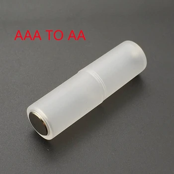 Stokta 4 Adet AAA AA Boy Pil Dönüştürücü Adaptör Adaptörü Piller Tutucu Plastik Kasa Switcher Desteği Dropshipping