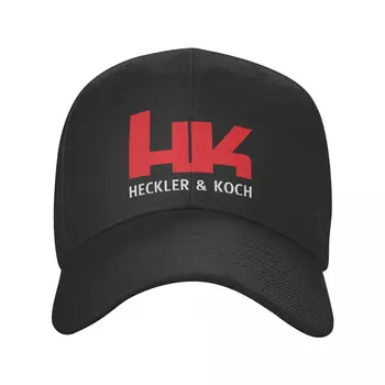 Heckler Ve Koch Şapka Erkek Kadın Moda HK Logo Şapka şoför şapkası kamyon şoförü şapkası Ayarlanabilir Snapback Kapaklar beyzbol şapkası Yüksek Kalite