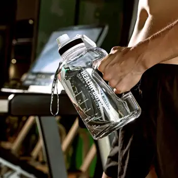 2200ml Spor su şişesi Büyük Kapasiteli sızdırmaz su bardağı Sağlıklı PP su ısıtıcısı içme su sürahisi Ofis için