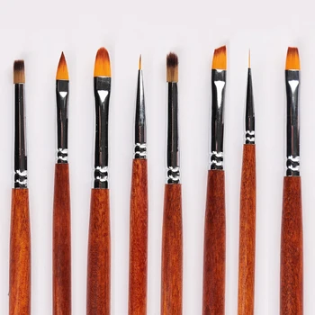 Astar Nail Art Akrilik fondöten Oyma UV Jel Uzatma uzatma Boyama Fırça Hatları Astar cetvel kalemi Manikür Araçları