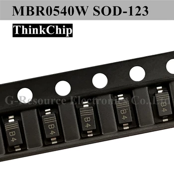 (100 adet) MBR0540W SOD-123 1206 SMD Schottky Diyot MBR0540 SOD123 (İşaretleme B4)