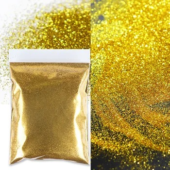 50g Altın Gümüş Çivi Sanat Glitter Toz Saf Renk Ince Pigment Manikür Aksesuarları Profesyonel Malzemeleri Jel Oje