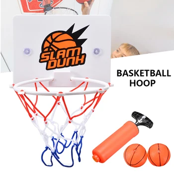 Ev Kapalı Mini Taşınabilir basketbol potası Vantuz Sepet Topu Kurulu Standı +Topu + hava pompası Duvara Monte Çocuk Yetişkinler İçin