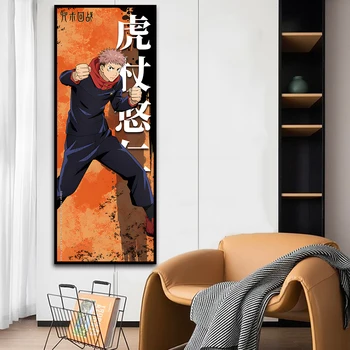 Anime Jujutsu Kaisen Tuval Poster Yuji Itadori Gojo Satoru Modern Ev duvar sanatı Boyama Baskılar Resimleri Çocuk Odası Dekor Duvar Resimleri