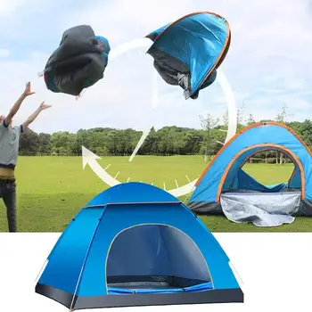 1 Adet Otomatik Çadır Açık Aile Kamp Çadırı Kolay Açık Kamp Çadırları Ultralight Anında Gölge 2-3 Kişi Turist yürüyüş çadırı