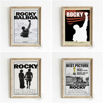 Amerikan Film Rocky Balboa Akademi Ödülü Kazanan Poster, Sylvester Stallone Hayranları Koleksiyonu Hediye, Boxer Kayalık Duvar Resmi Dekor