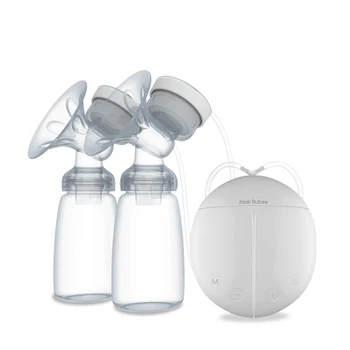 Çift Elektrikli göğüs pompası Süt Şişesi İle Bebek USB BPA ücretsiz Güçlü göğüs pompası s Bebek Emzirme