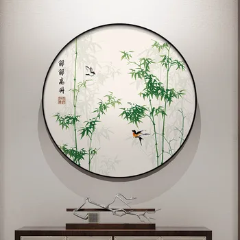 Geleneksel Çin Manzara Bambu Duvar sanat resmi Poster Baskı Ofis Oturma Odası İçin Ev Tuval Boyama Tarzı Dekorasyon