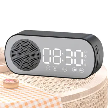 Radyo ile çalar saat Yatak Odası için alarmlı saatler Yatak Odası için çalar saat Ofis Hoparlörlü Dijital Saat Küçük çalar Saat