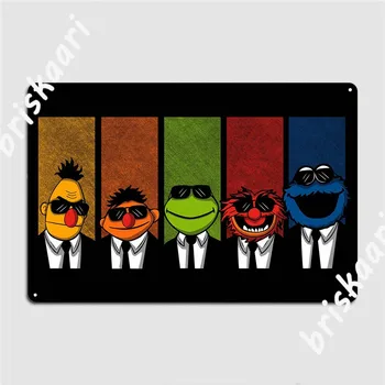 Rezervuar Muppets Metal Plak Poster Tasarım Kulübü Parti Duvar Dekor Bar Mağara Tabela Posteri
