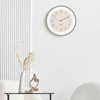 Yatak odası Modern duvar saati Ücretsiz Kargo Yuvarlak Klasik İskandinav Duvar Saati Mutfak Şık Basit Şık Duvar Saati Ev Dekor