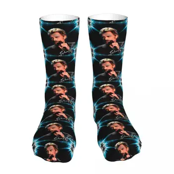 Haraç Johnny Hallyday Çorap Çorap Erkek Kadın Polyester Çorap Özelleştirilebilir Tasarım
