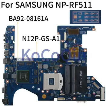 KoCoQin Laptop anakart İçin SAMSUNG NP-RF511 RF411 GT540M 1GB Anakart BA41-01473A BA92-08161A N12P-GS-A1 HM65