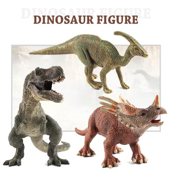 Simüle Dinozor oyuncak Araba Dekor Jurassic Vahşi Yaşam Tyrannosaurus Rex Dünya Parkı Dinozor Modelleri Aksiyon Figürleri Araba Aksesuarları