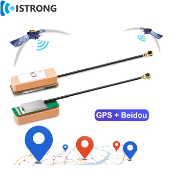 GPS + Beidou Yüksek Hassas Aktif Seramik Konumlandırma Anten 28dbi Uzun Menzilli Uydu Navigasyon Sinyal Booster için Araba / tekne