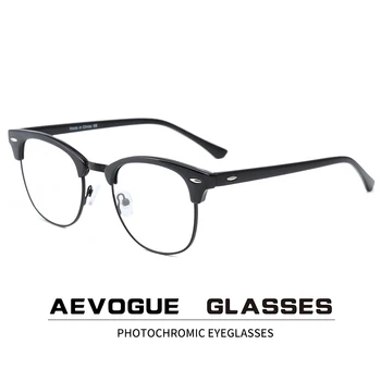 AEVOGUE Fotokromik Gözlük Reçete Çerçeve Erkekler Optik Gözlük Kadın Gözlük KS101
