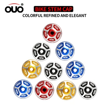 1 Çift OUO MTB Ayarlanabilir Kök Cap CNC Alüminyum Alaşım Bisiklet Kulaklık Kapağı İçin 28.6 mm Çatal Tüp Kafa Bisiklet Parçaları