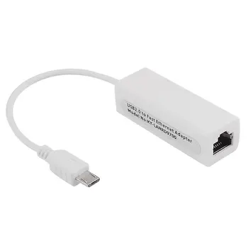 tablet PC için mini USB 5 Pin 10/100 Mbps RJ45 LAN Ethernet Adaptörü
