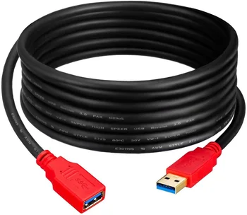5m USB 3.0 Uzatma Kablosu, USB 3.0 2.0 uzatma kablosu Veri Kablosu PC Akıllı TV Xbox One SSD Hızlı hızlı USB kablosu Uzatma