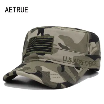 AETRUE Yüksek Kalite ABD Bayrağı beyzbol şapkası Erkek Kadın baba şapkası Kadınlar Için Kemik Rahat güneş şapkası Kamyon Şoförü Gorras Beyzbol Snapback Kapaklar