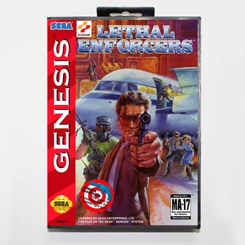 Ölümcül Enforcers Kutulu Sürüm 16bit MD Oyun Kartı Sega MegaDrive Sega Genesis Sistemi