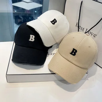 2021 Yeni Bayanlar beyzbol şapkası Kore Versiyonu INS Dört Mevsim Giyebilir Moda Şapkalar erkek Açık Sokak Vahşi Hip-hop Kapaklar