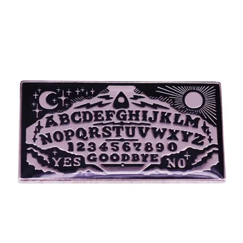 Ürkütücü Ruhu, Ouija Kurulu Yaka Pin rozeti Sihirli Gizli Gotik Cadı Koleksiyonu