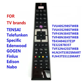 RCA4995 Yeni Değiştirin TENSAI TV Telefunken / Özel Edenwood TV Uzaktan Kumanda TE43404G37Z2P TE32287B35T LED TV NETFLIX