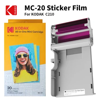 KODAK All-in-One C210 kağıt Kartuşları seti kaldıraç 4 Geçişli baskı teknolojisi 20 40 50 100 fotoğraf yazıcı paketi mürekkep