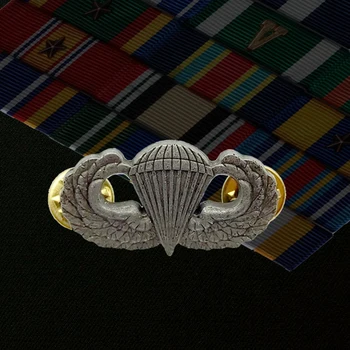 ABD Ordusu Metal Paraşüt ACU Beceri Rozeti Pin