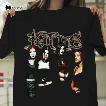 2021 Siyah Nadir Tükürmek Kittie Bant T-Shirt, Kittie Band Vintage Retro Tarzı Gömlek Özel Yetişkin Genç Unisex Moda Komik Yeni