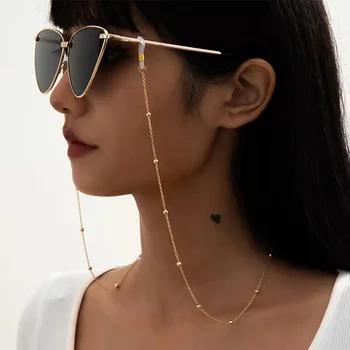 Güneş gözlüğü Maskeleme Zincirleri Kadınlar İçin Çoklu Akrilik İnci Kristal Gözlük Zincirleri 2021 yeni moda takı Toptan