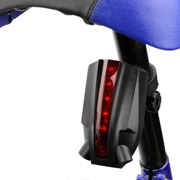 2 Lazer+5 LED Logo projeksiyon bisiklet uyarı MTB ışık bisiklet kuyruk ışık demeti emniyet uyarı lambası