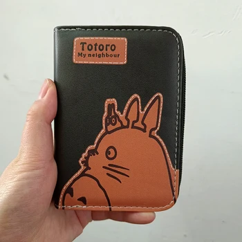 Japon animesi Karikatür küçük cüzdan çanta kart tutucu Para Cebi İle
