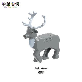 Noel Hayvan Serisi Elk XH1785 Yapı Taşları Eğitici Oyuncaklar çocuk Hediyeleri Takım Elbise Cadılar Bayramı Yeni Yıl 2022 Şehir Noel Modeli